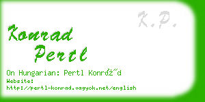 konrad pertl business card